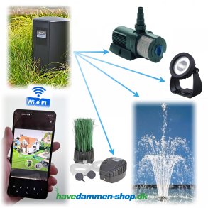 Styring og kontrol af havedam & havebelysning