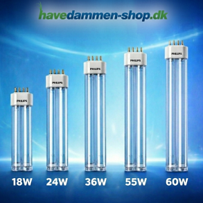 PL-L UV-C r�r 2G11 (24�60W) til havedam og UV-filter