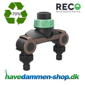 2-vejs vandhanekobling til havevanding