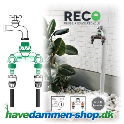 2-vejs vandhanekobling til havevanding