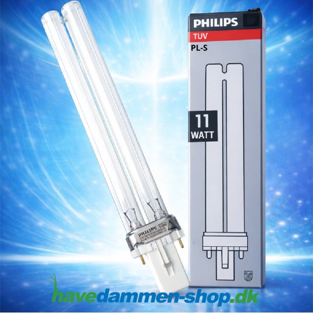 11W UVC Philips p�re, G23 fatning, PL-S reservep�re til UV-filter