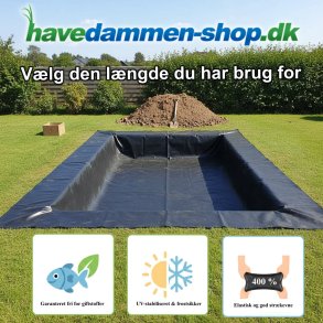 bassinfolie og gummifolie - v�lg den l�nge du har brug for i meter