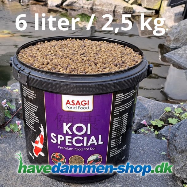 Fiskefoder Koi Special 6 liter 4mm til alle havedams fisk