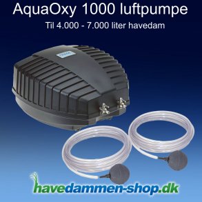 Oase AquaOxy 1000 Luftpumpe til havedam - sommer og vinter