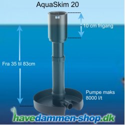 AquaSkim 20 - Overfladeskimmer til havedammen