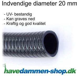 Bassinslange / Trykslange 20 mm til Havedam