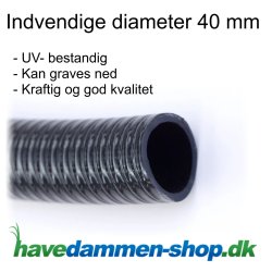 Bassinslange / Trykslange 40 mm til Havedam