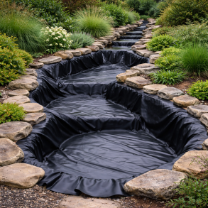 Bassinfolie 1,5 mm - 3 meter bred EPDM Perfekt til vandl�b og vandfald