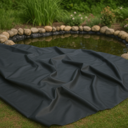 Bassinfolie & havdamsfolie 1,5mm EPDM &ndash; 7,5 meters bredde -Ekstra st�rk gummifolie