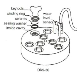 Tgemaskine til havedam elle vandkunst - Mist Maker DK9-36