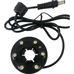 Solcelle springvand med LED lys, styreboks og batteriboks� 750 l/t fra Heissner