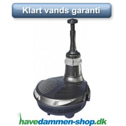 EasyClear 3000 med filter, pumpe, UVC og springvand