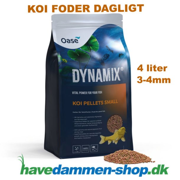 Fiskefoder DYNAMIX  PELLETS SMAL 4 liter - 3-4mm