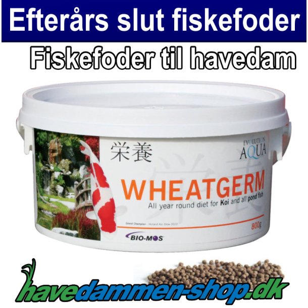 Fiskefoder Wheatgerm 800g - Pillestørrelse 3-4mm