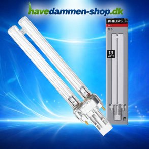 13W UVC Philips p�re, G23 fatning, PL-S reservep�re til UV-filter