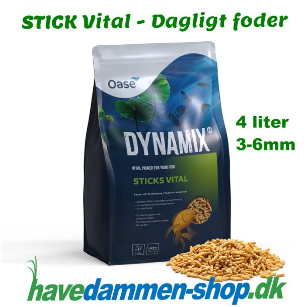 Fiskefoder DYNAMIX STICKS VITAL -  4 liter