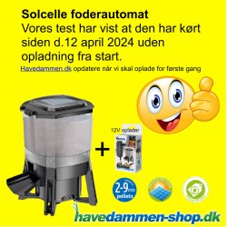 Solcelle foderautomat til havedam- SuperFish  Solar Fish Feeder