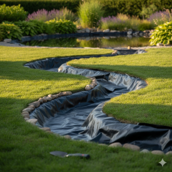 Bassinfolie 1,2mm EPDM � 3 meters bredde til vandl�b eller vandfald