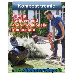 Kompost-tromle EasyMix 2-i-1 fra Hozelock