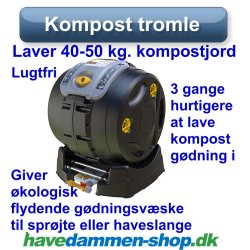 Kompost-tromle EasyMix 2-i-1 fra Hozelock