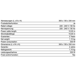 IceFree Thermo 330  Isfrit hul med automatisk frostsensor