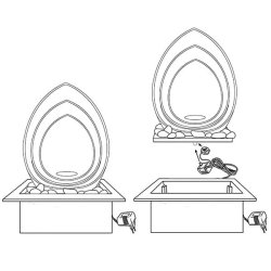 Indendrs Vandfontne med Runding
