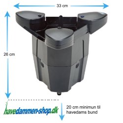 SwimSkim 25: Flydende overflade skimmer til mindre havedamme