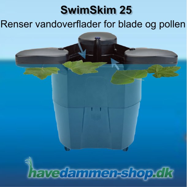 SwimSkim 25: Flydende overflade skimmer til mindre havedamme