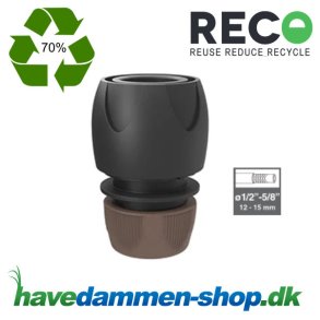 Slangekobling i genbrugsplast 