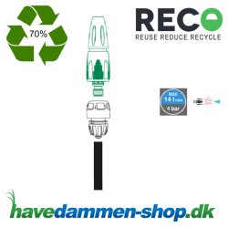 Startst sprjtedyse til havevanding med koblinger