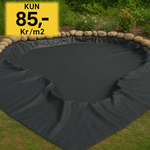 Bassingfolie / Havedamsfolie EPDM 1.0 mm bredde 4,88 meter