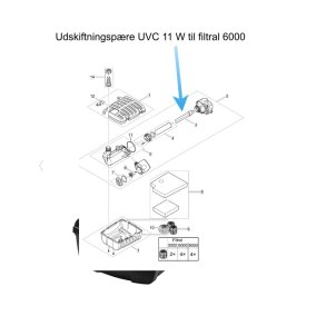 Reservepre UVC 11 W til Filtral 6000