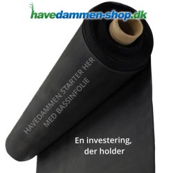 Havedamsfolie af hj kvalitet, 1,2 mm EPDM i 7,50 m bredde