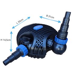 Waterweks Eco pumpe 10.000 liter  Pumpe til filter, vandlb eller vandfald