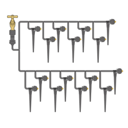 Mikro vandingsst til 15 krukker