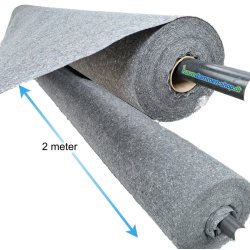 Sort underlagsdug til under bassinfolie / ukrudtsdug