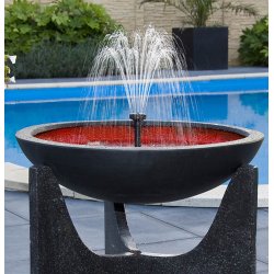 Solcelle springvand 250 med led lys og indbyggede skumringssensor