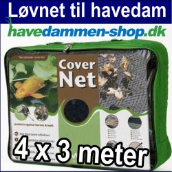 Lvnet til havedam 4x3m -  ekstra holdbart og effektivt