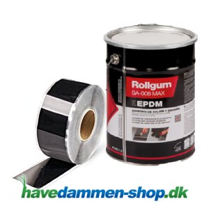 Ttningsst til EPDM Havedamsfolie  Rollgum SA-008 primer 1.L og Secure Tape 5m