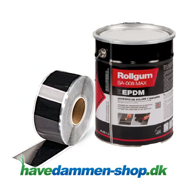 Tætningssæt til EPDM Havedamsfolie – Rollgum SA-008 primer 1.L og Secure Tape 5m