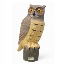 Dekorativ og praktisk ugle til have, terrasse, alterner og havedamme