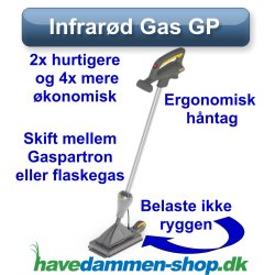 Infrard Turbo Ukrudtsbrnder til Gasdser eller Gasflasker