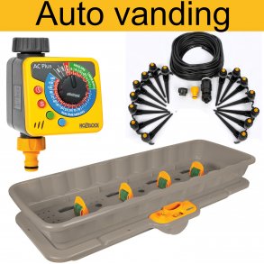 Automatisk havevanding, ferievanding af krukker og haven